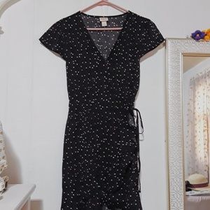 Target Mossimo Black and White Wrap Dress Size S